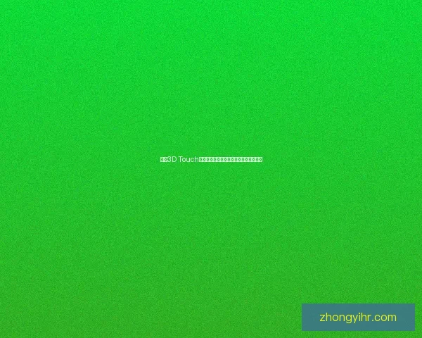 基于3D Touch技术的智能称重系统网页设计与应用探索